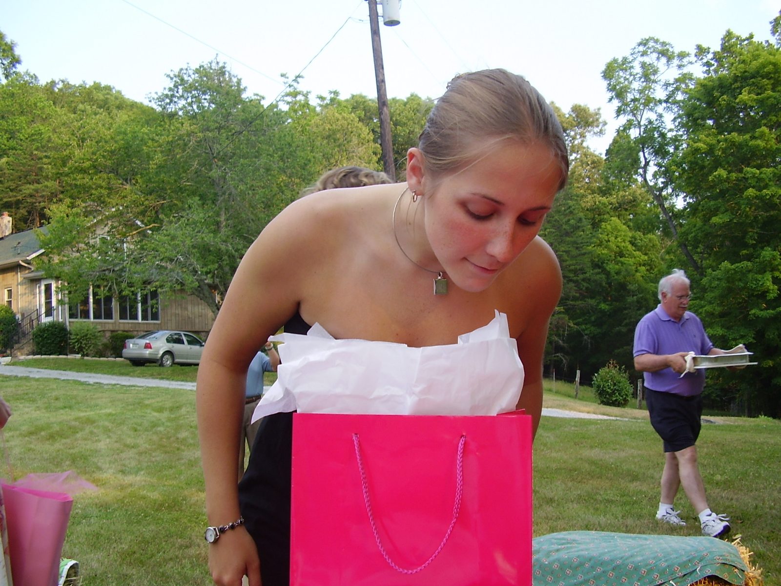 Catherine was very interested to see what Amber had put in the bridesmaids' bags of fun.